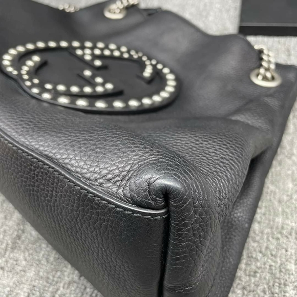 100% Authentic Gucci GG Soho on Chain Medium Shoulder Bag - Picture 5 of 16